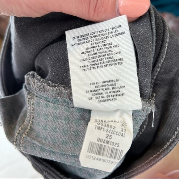 ANTHROPOLOGIE pilcro and the letterpress denim shorts grey - Picture 5 of 6